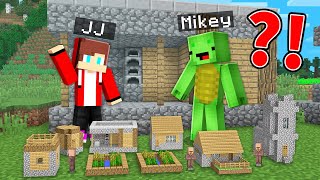 JJ and Mikey Moved to the  SMALLEST VILLAGE in Minecraft – Maizen?