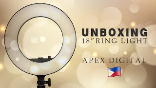 Ringlight Unboxing & How to Set Up 18" Led Ringlight | Apex Digital