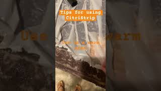 Trying CitruStrip for the first time PT 2 *first time user tips* 💡🖌️ #diy #renovation #reels