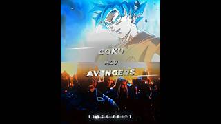 GOKU VS AVENGERS #marvel #shorts #dbs