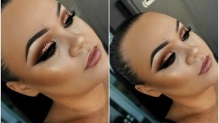 Copper Crush Glitter Eyes | Full Face Glam Makeup Tutorial | Makeupwithjah