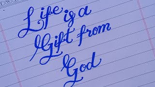 Life is a God's gift writing