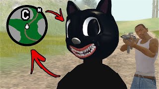 نصيحة لا تذهب عند هذا القط الاسود في قراند سان أندرياس | GTA San Andreas MOD Cartoon Cat