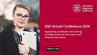 #SQE Virtual Conference 2024 - Supporting candidates and training providers