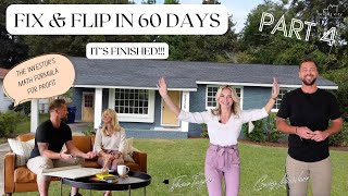 Part 4: FINISHED House Reno - MAJOR Fixer Upper | Staged, Behind the Scenes & Money-Math Breakdown