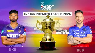 KKR vs RCB T20 Match, Sunday, 21st April, 2024, 3:30 PM Match Preview