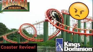 Coaster Review | Anaconda | Kings Dominion + A Few Announcements