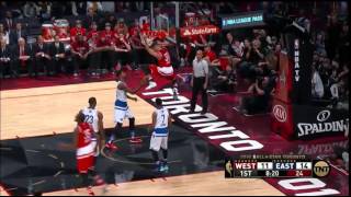 Stephen Curry's 2 handed dunk - All Star Game 2016