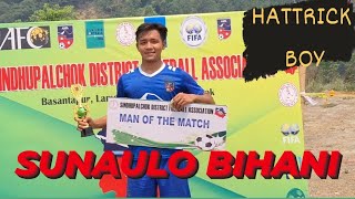 Chautara Sunaolo bihani Vs Tripura  highlights hattrick by Alish Pakhreen @SindhupalchokExpress