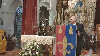 Momentos del Pregón de Valme 2024 de Manuel Delgado Cruz en la Parroquia de Sta. M. Magdalena.