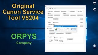Canon Service Tool V5204 Original last version 2018