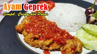 Resep ayam geprek | Simpel, crispy dan pedas ... !!! - Ide menu sahur dan berbuka puasa