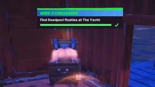 Week 2 Challenge - Deadpool floaties locations FORTNITE