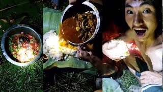 Naga Mukbang || Midnight in the Jungle || Local Chicken || 😁🤣