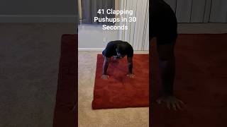 41 Clapping Pushups in #30seconds  #pushups #clappushups #clappingpushups #fitness #worldrecord ?