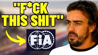 Fernando Alonso INCREDIBLE MAD at FIA for Jeddah PENALTY!