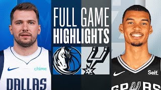 DALLAS MAVERICKS VS SPURS FULL GAME NBA HIGHLIGHTS TODAY