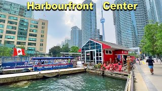 Toronto HARBOURFRONT Centre Walk | Lakeshore Boardwalk Downtown Toronto | Ambience