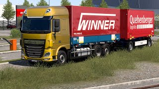 ETS 2 - DAF XF Euro 6 Rigid Truck + Trailer Transporting Floor Tiles Part 1