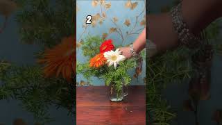 Flower Arrangements in Glass Jar #shorts