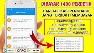 💵Edan Bro!! Dibayar 1400 Perdetik Dari Aplikasi Penghasil Saldo Dana Tercepat 2024 Terbukti Membayar