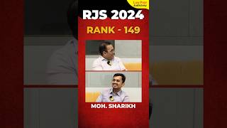 RJS 2024 Interview | Mohammad Sharikh | Rank 149