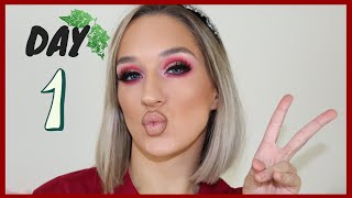 BOLD RED EYEMAKEUP |12 DAYS OF CHRISTMAS