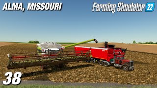 This Field Is HUGE!! CANOLA HARVEST! | Alma Missouri | Farming Simulator 22 - Ep38