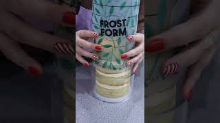 A new way to Stencil a Cake with Frost Form! ❤️ #cakedecorating