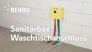 REHAU Sanitärboxen – Montagevideo Kleben im Nassbau mit Vormauerung