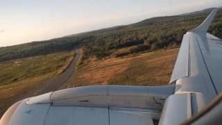 Air Canada AC673 Embraer ERJ190AR Runway U-Turn and Take off at St. John's (YYT)