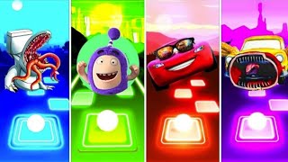 Oddbons vs Sipder car Eater vs Toilet Monster vs Mcqueen pixear car game I DON'T ABAHUT-EDM RUSH V