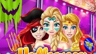 Halloween Princess Party  Disney princess game Cartoons For Kids