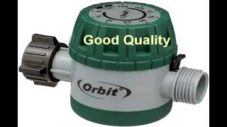 Orbit 62034 Mechanical Hose Faucet Timer With Rotating Impact Garden Lawn Watering Sprinkler Set