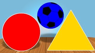 Learn Colors and Shapes | Educational Video | Soccer Ball | Children Video