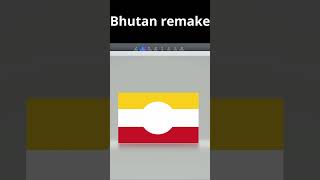 Bhutan Flag Remake #country #flag #bhutan