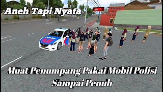 Mod Bussid, Muat Penumpang Pakai Mobil Polisi Sampai Penuh, Part 2