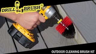 Cleaning Your Deck, Patio, and Garden area with the Drillbrush.