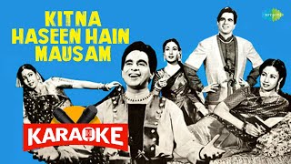 Kitna Haseen Hain Mausam - Karaoke song with Lyrics | Chitalkar,Lata Mangeshkar