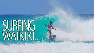 SURFING IN WAIKIKI WITH FRIENDS!!