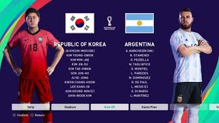 FIFA WORLD CUP  2022 FINAL  [  ARGENTINA VS KOREA  ] GAMEPLAY