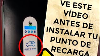 ⚠️ ⚠️Mira este vídeo antes de instalar tu punto de recarga para vehículo eléctrico 🚗🔌⚠️⚠️