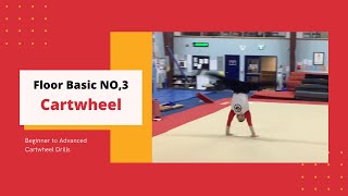 Floor Basic No,3     Beginner to Advanced Cartwheel Drills