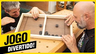 Jogo de madeira com projeto e diversão garantida - Jogo Gol a Gol