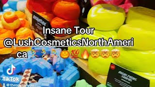 Insane Tour @Lush🏃‍♀️🔥💯🤯🧐👀🎃#Lush #halloween #fall #new #newatlush #newbodycare #bathbombs