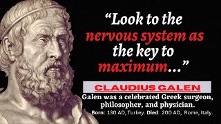 20 Best inspirational quotes by Claudius Galen, Meaningful Life Changing Quotes,