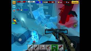 Pixel Gun 3D Is Blue Team VS. Red Team Ice Palace I Won Very Cool 🥶❄️💙❤️🔫🤬