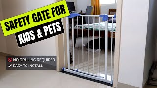 Safety Gate for Kids and Pets | Complete Installation & Usage (Safe-O-Kid)