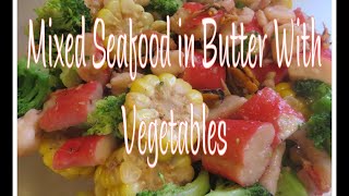 Mixed Seafood In Butter With Vegetables