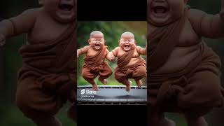 សង្ឃតូច lil monk #shorts #cute #viral #adorablebaby